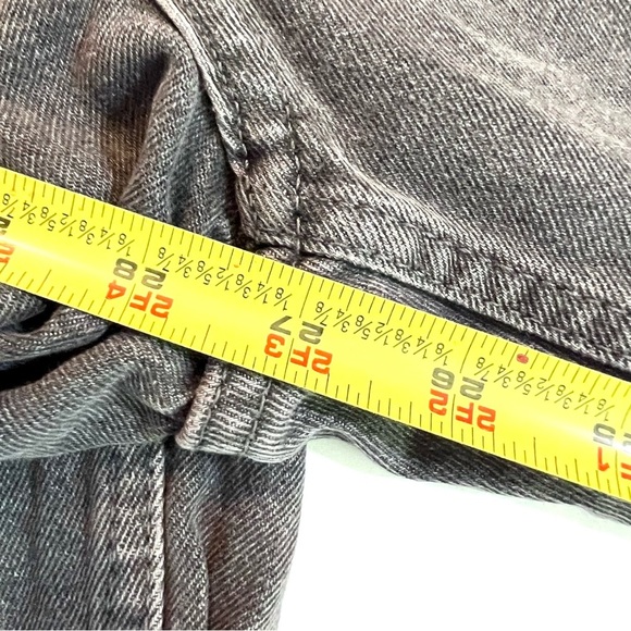 H&M NWT Loose Mom Jeans, Black Wash, Grey Relaxed Fit Straight Jeans - Picture 10 of 12